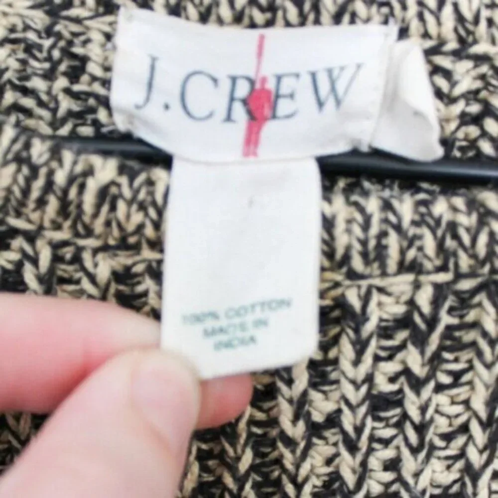 J. Crew Men's Heathered Knit 100% Cotton Pullover Crewneck Sweater Large